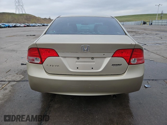 2008 Honda Civic LX with VIN 1HGFA16558L069651, listed as a Copart auction lot 54701515 with 169,910 mi miles and Clean Title. Bid and sale history available at DreamBid. Image 6.
