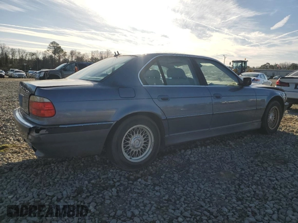 2001 BMW 7 Series 740iA with VIN WBAGG83411DN85508, listed as a Copart auction lot 42105654 with 167,797 mi miles and Non Repairable. Bid and sale history available at carsss.com. Image 3.