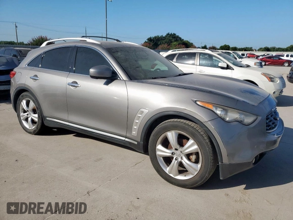 2009 Infiniti FX with VIN JNRAS18U99M104892, listed as a Copart auction lot 66665545 with 284,876 mi miles and Clean title. Bid and sale history available at DreamBid. Image 4.