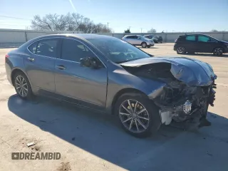 2018 Acura TLX w/Technology Pkg with VIN 19UUB1F57JA005679, listed as a Copart auction lot 87848785 with 0 mi miles and Salvage Title. Bid and sale history available at carsss.com. Image 4.