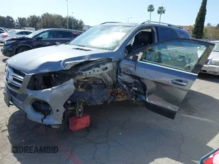 2017 Mercedes-Benz GLE 350 with VIN 4JGDA5JB6HA827370, listed as a IAAI auction lot 41651488 with 103,685 mi miles and . Bid and sale history available at DreamBid. Image 2.