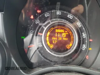 2013 FIAT 500 Abarth with VIN 3C3CFFJH4DT667752, listed as a Copart auction lot 81510114 with 98,886 mi miles and Salvage Title. Bid and sale history available at carsss.com. Image 9.