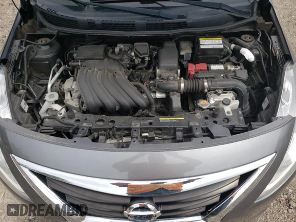 2017 Nissan Versa SV with VIN 3N1CN7AP7HL839843, listed as a Copart auction lot 58480605 with 101,910 mi miles and Salvage title. Bid and sale history available at DreamBid. Image 11.