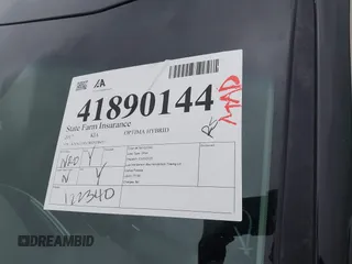 2017 Kia Optima Hybrid with VIN KNAGT4LC8H5008457, listed as a IAAI auction lot 41890144 with 122,340 mi miles. Bid and sale history available at carsss.com. Image 18.