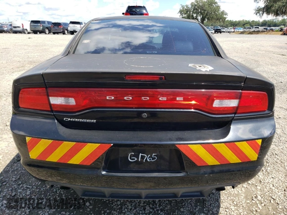 2014 Dodge Charger Police with VIN 2C3CDXAT3EH265909, listed as a Copart auction lot 72352974 with 95,582 mi miles and Salvage Title. Bid and sale history available at carsss.com. Image 6.