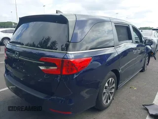 2022 Honda Odyssey EX-L with VIN 5FNRL6H70NB053843, listed as a IAAI auction lot 40210685 with 21,571 mi miles and . Bid and sale history available at DreamBid. Image 4.