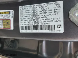 2020 Honda CR-V LX with VIN 2HKRW2H20LH679721, listed as a Copart auction lot 50913225 with 60,769 mi miles and Salvage Title. Bid and sale history available at carsss.com. Image 13.