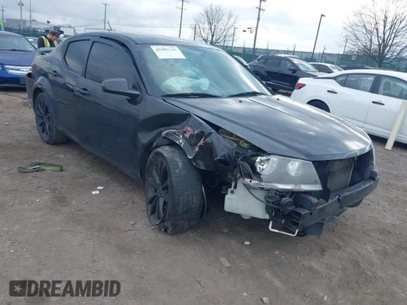 2014 Dodge Avenger SE with VIN 1C3CDZAB3EN227140, listed as a IAAI auction lot 41902144 with 109,750 mi miles and . Bid and sale history available at DreamBid. Image 1.