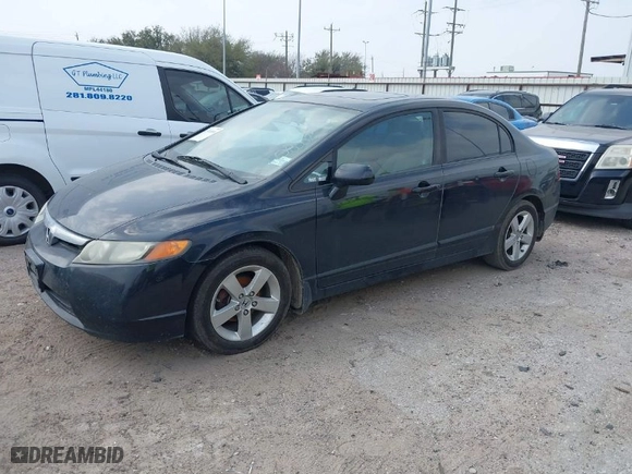 2008 Honda Civic Sdn EX with VIN 1HGFA15838L080577, listed as a IAAI auction lot 41743000 with 173,642 mi miles. Bid and sale history available at carsss.com. Image 2.