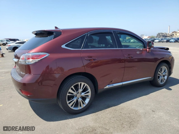 2013 Lexus RX 450h with VIN JTJZB1BA6D2411861, listed as a Copart auction lot 47076405 with 67,985 mi miles and Clean Title. Bid and sale history available at carsss.com. Image 3.