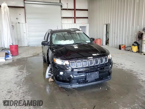 2022 Jeep Compass Latitude with VIN 3C4NJDBBXNT181028, listed as a Copart auction lot 53794695 with 16,712 mi miles and Salvage title. Bid and sale history available at DreamBid. Image 15.