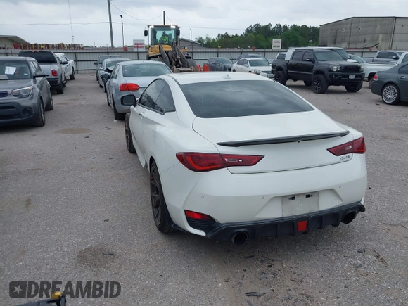 2017 Infiniti Q60 Red Sport 400 with VIN JN1FV7EK8HM610878, listed as a IAAI auction lot 41912063 with 93,680 mi miles and . Bid and sale history available at carsss.com. Image 3.