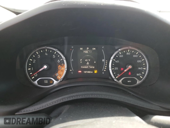 2017 Jeep Renegade Sport с VIN ZACCJBAB7HPE74460, выставлен на аукционе Copart как лот 50894815 с пробегом 187 482 миль миль и Списание • Salvage title. История ставок и продаж доступна на DreamBid. Изображение 9.