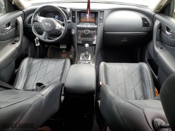 2017 Infiniti QX70 with VIN JN8CS1MW6HM410547, listed as a Copart auction lot 55071474 with 101,911 mi miles and Salvage Title. Bid and sale history available at carsss.com. Image 8.