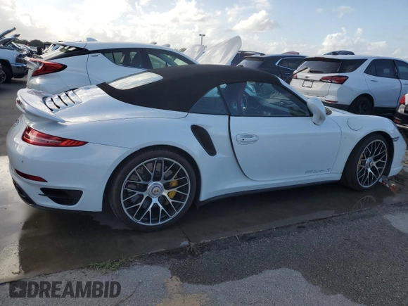 2016 Porsche 911 Turbo S with VIN WP0CD2A9XGS178233, listed as a Copart auction lot 75118664 with 41,481 mi miles and Salvage Title. Bid and sale history available at DreamBid. Image 3.