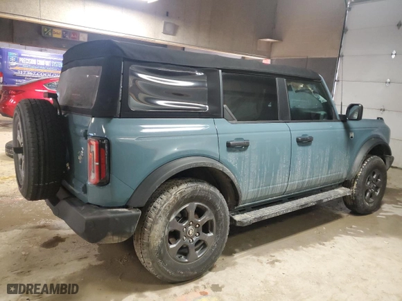 2022 Ford Bronco with VIN 1FMEE5BP4NLA81293, listed as a Copart auction lot 46467965 with 0 mi miles and Salvage Title. Bid and sale history available at carsss.com. Image 3.