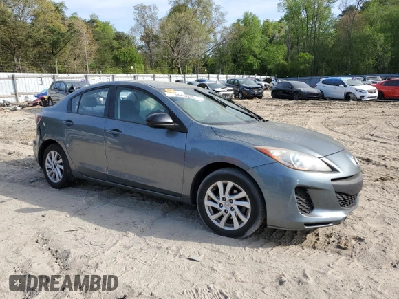 2012 Mazda 3 i Grand Touring with VIN JM1BL1W86C1661520, listed as a Copart auction lot 54296935 with Not provided miles and Salvage title. Bid and sale history available at DreamBid. Image 4.