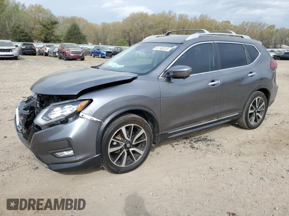 2019 Nissan Rogue SL with VIN 5N1AT2MT9KC777818, listed as a Copart auction lot 51148915 with 54,371 mi miles and Salvage Title. Bid and sale history available at DreamBid. Image 1.