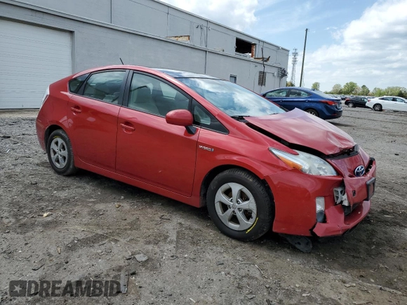 2010 Toyota Prius II with VIN JTDKN3DU7A0130285, listed as a Copart auction lot 53169605 with 212,909 mi miles and Salvage Title. Bid and sale history available at DreamBid. Image 4.