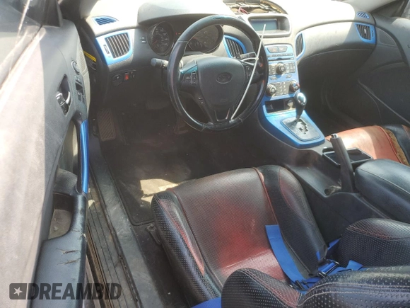 2011 Hyundai Genesis Coupe with VIN KMHHT6KD9BU045507, listed as a Copart auction lot 60969625 with 261,358 mi miles and Clean title. Bid and sale history available at DreamBid. Image 8.