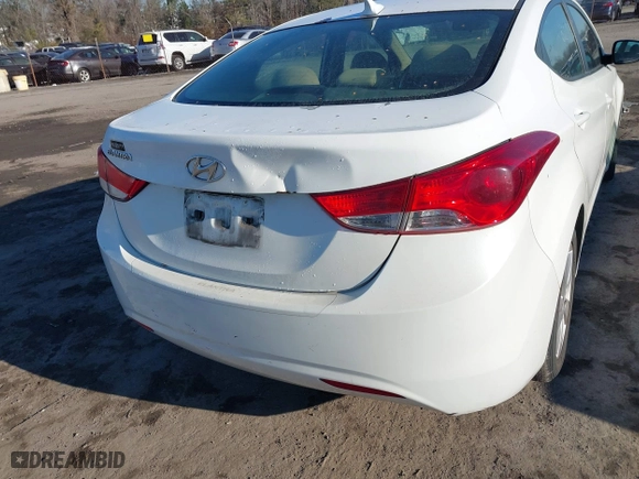 2013 Hyundai Elantra GLS with VIN 5NPDH4AE6DH390056, listed as a IAAI auction lot 41658021 with 1 mi miles. Bid and sale history available at carsss.com. Image 6.