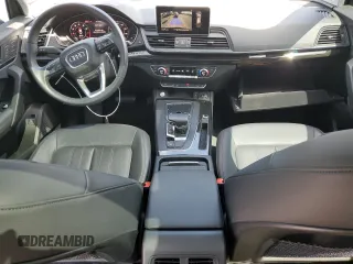 2020 Audi Q5 Premium Plus with VIN WA1BNAFY2L2013610, listed as a Copart auction lot 57633135 with 27,835 mi miles and Salvage title. Bid and sale history available at DreamBid. Image 8.