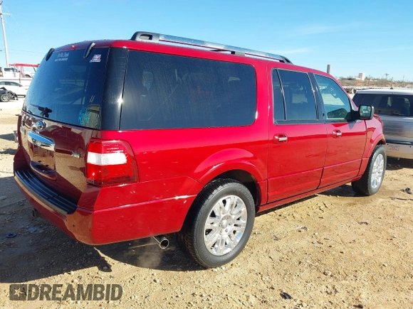 2013 Ford Expedition EL Limited with VIN 1FMJK1K55DEF63885, listed as a IAAI auction lot 41394116 with 118,297 mi miles. Bid and sale history available at carsss.com. Image 4.