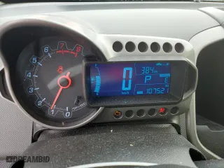 2013 Chevrolet Sonic LT with VIN 1G1JC5EH5D4220412, listed as a Copart auction lot 83331844 with 107,521 mi miles and Salvage Title. Bid and sale history available at carsss.com. Image 9.