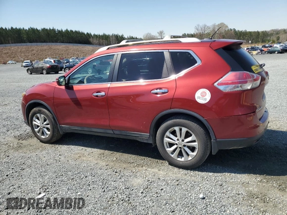 2015 Nissan Rogue SV with VIN 5N1AT2MT7FC825824, listed as a Copart auction lot 50576015 with 134,242 mi miles and Salvage Title. Bid and sale history available at carsss.com. Image 2.