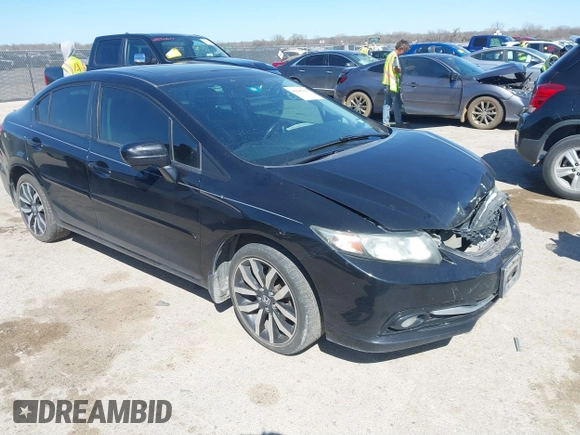 2015 Honda Civic Sedan EX-L with VIN 2HGFB2F90FH546082, listed as a IAAI auction lot 41849194 with 121,161 mi miles. Bid and sale history available at carsss.com. Image 1.