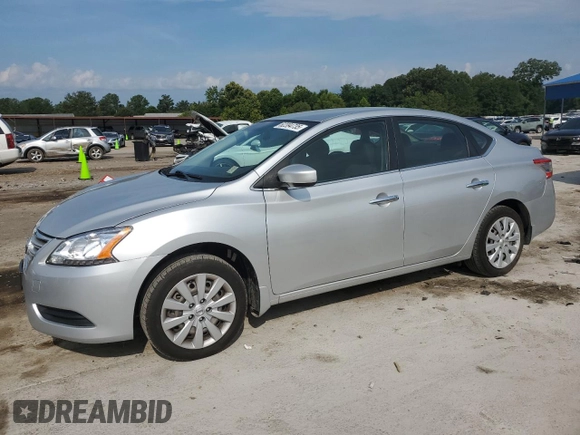 2014 Nissan Sentra SV with VIN 3N1AB7AP5EY334690, listed as a Copart auction lot 62394735 with 144,264 mi miles and Salvage title. Bid and sale history available at DreamBid. Image 1.
