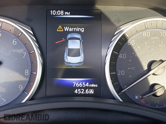 2017 Infiniti Q60 Red Sport 400 with VIN JN1FV7EL1HM700317, listed as a IAAI auction lot 41149036 with 76,654 mi miles and . Bid and sale history available at carsss.com. Image 15.