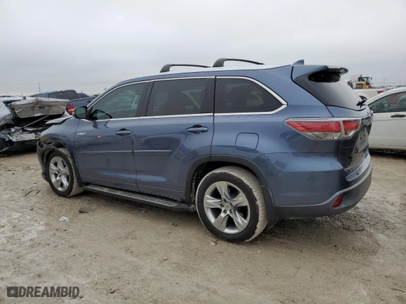 2014 Toyota Highlander Hybrid Limited with VIN 5TDDCRFH9ES005650, listed as a Copart auction lot 79825664 with 176,978 mi miles and Salvage Title. Bid and sale history available at carsss.com. Image 2.