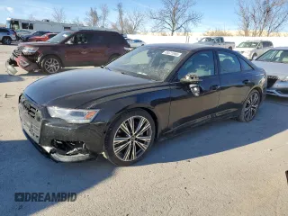 2023 Audi A6 Sedan Premium with VIN WAUD3BF22PN082787, listed as a Copart auction lot 46571995 with 58,068 mi miles and Salvage Title. Bid and sale history available at carsss.com. Image 1.