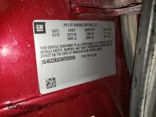 2010 Buick LaCrosse CXL with VIN 1G4GC5EG3AF200390, listed as a Copart auction lot 48572325 with 175,161 mi miles and Salvage Title. Bid and sale history available at carsss.com. Image 12.