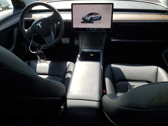 2023 Tesla Model 3 Performance with VIN 5YJ3E1ECXPF551216, listed as a Copart auction lot 49398655 with 34,903 mi miles and Salvage Title. Bid and sale history available at carsss.com. Image 8.