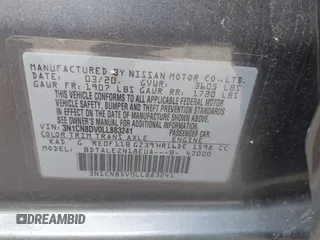 2020 Nissan Versa S z VIN 3N1CN8DV0LL883241, wystawiony jako IAAI lot #42186246 z przebiegiem 149 150 mil mil oraz . Historia ofert i sprzedaży dostępna na DreamBid. Obrazek 9.