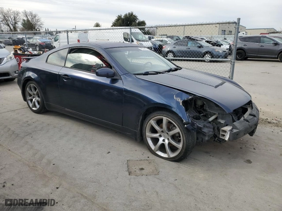 2004 Infiniti G35 Coupe w/Leather with VIN JNKCV54E64M815981, listed as a Copart auction lot 45238175 with NaN miles and Salvage Title. Bid and sale history available at carsss.com. Image 4.
