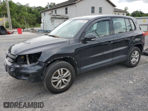 2012 Volkswagen Tiguan S with VIN WVGAV7AX0CW546403, listed as a Copart auction lot 65477915 with 121,489 mi miles and Salvage title. Bid and sale history available at DreamBid. Image 1.