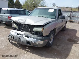 2005 Chevrolet Silverado 1500 Work Truck with VIN 1GCEC14X45Z106318, listed as a IAAI auction lot 41819033 with 153,997 mi miles. Bid and sale history available at carsss.com. Image 2.