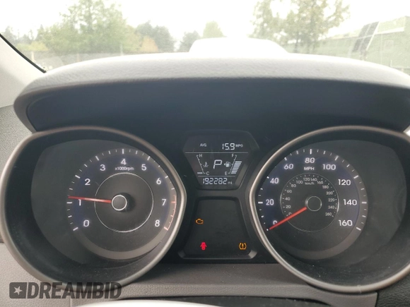 2016 Hyundai Elantra SE with VIN 5NPDH4AE2GH695574, listed as a Copart auction lot 54957935 with 192,282 mi miles and Clean Title. Bid and sale history available at DreamBid. Image 9.