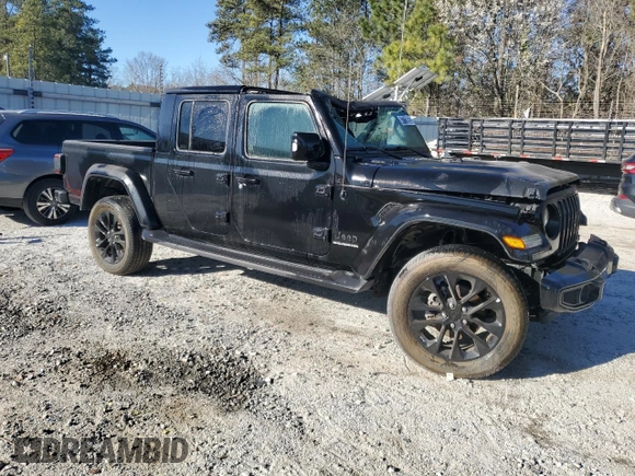 2023 Jeep Gladiator High Altitude with VIN 1C6HJTFG8PL528455, listed as a Copart auction lot 47110935 with 22,568 mi miles and Non repairable. Bid and sale history available at DreamBid. Image 4.