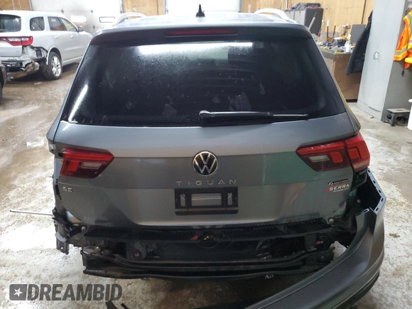 2023 Volkswagen Tiguan SE with VIN 3VVMB7AX1PM011274, listed as a Copart auction lot 48601205 with 17,831 mi miles and Non repairable. Bid and sale history available at DreamBid. Image 6.
