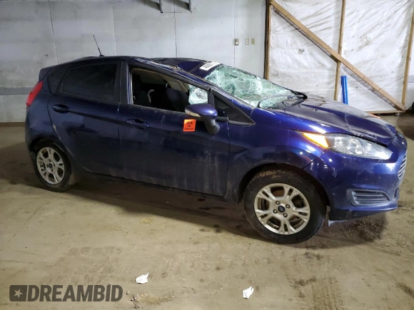 2016 Ford Fiesta SE with VIN 3FADP4EJXGM149308, listed as a Copart auction lot 46860175 with 0 mi miles and Salvage Title. Bid and sale history available at carsss.com. Image 4.