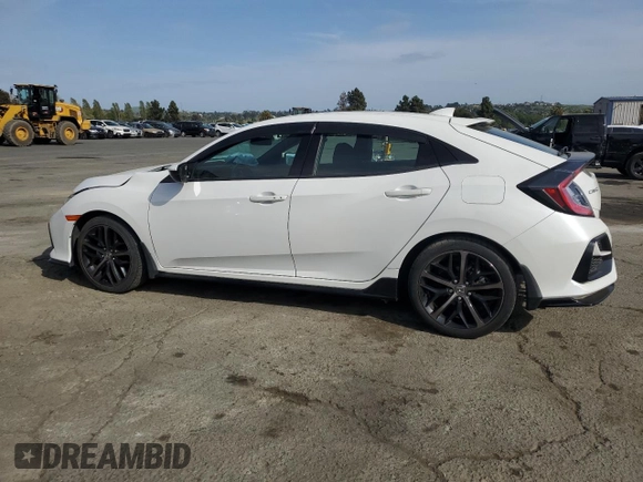 2021 Honda Civic Sport with VIN SHHFK7H41MU410607, listed as a Copart auction lot 53364725 with 20,321 mi miles and Salvage Title. Bid and sale history available at DreamBid. Image 2.