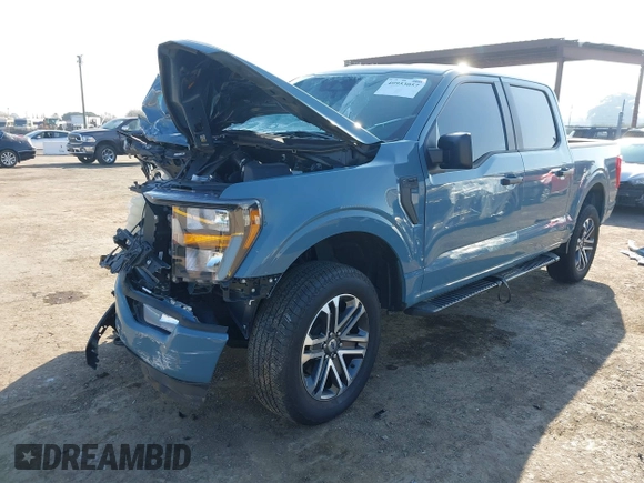 2023 Ford F-150 XL with VIN 1FTEW1EP4PKF58559, listed as a IAAI auction lot 40953057 with 7,900 mi miles. Bid and sale history available at carsss.com. Image 18.