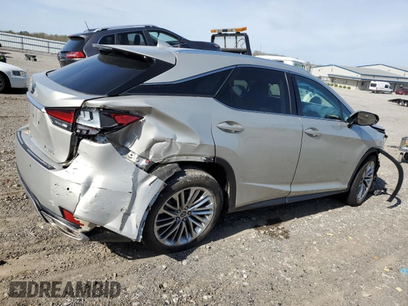 2021 Lexus RX 350 with VIN 2T2JZMDA3MC275549, listed as a Copart auction lot 52132665 with 71,445 mi miles and Salvage Title. Bid and sale history available at DreamBid. Image 3.