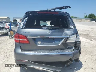2018 Mercedes-Benz GLS 550 with VIN 4JGDF7DE7JB025977, listed as a Copart auction lot 54705295 with 82,065 mi miles and Salvage title. Bid and sale history available at DreamBid. Image 6.