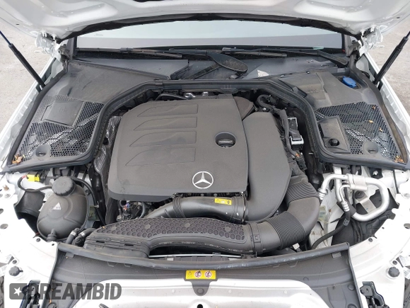 2021 Mercedes-Benz C 300 with VIN W1KWF8DB0MR648738, listed as a IAAI auction lot 41489947 with 26,252 mi miles and . Bid and sale history available at carsss.com. Image 10.