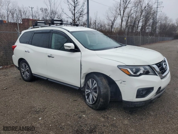 2019 Nissan Pathfinder S with VIN 5N1DR2MN0KC627660, listed as a Copart auction lot 84723444 with 105487 miles and Clean Title. Bid and sale history available at carsss.com. Image 4.